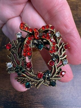Festive Wreath Napkin Rings 3-Packs of 6 New